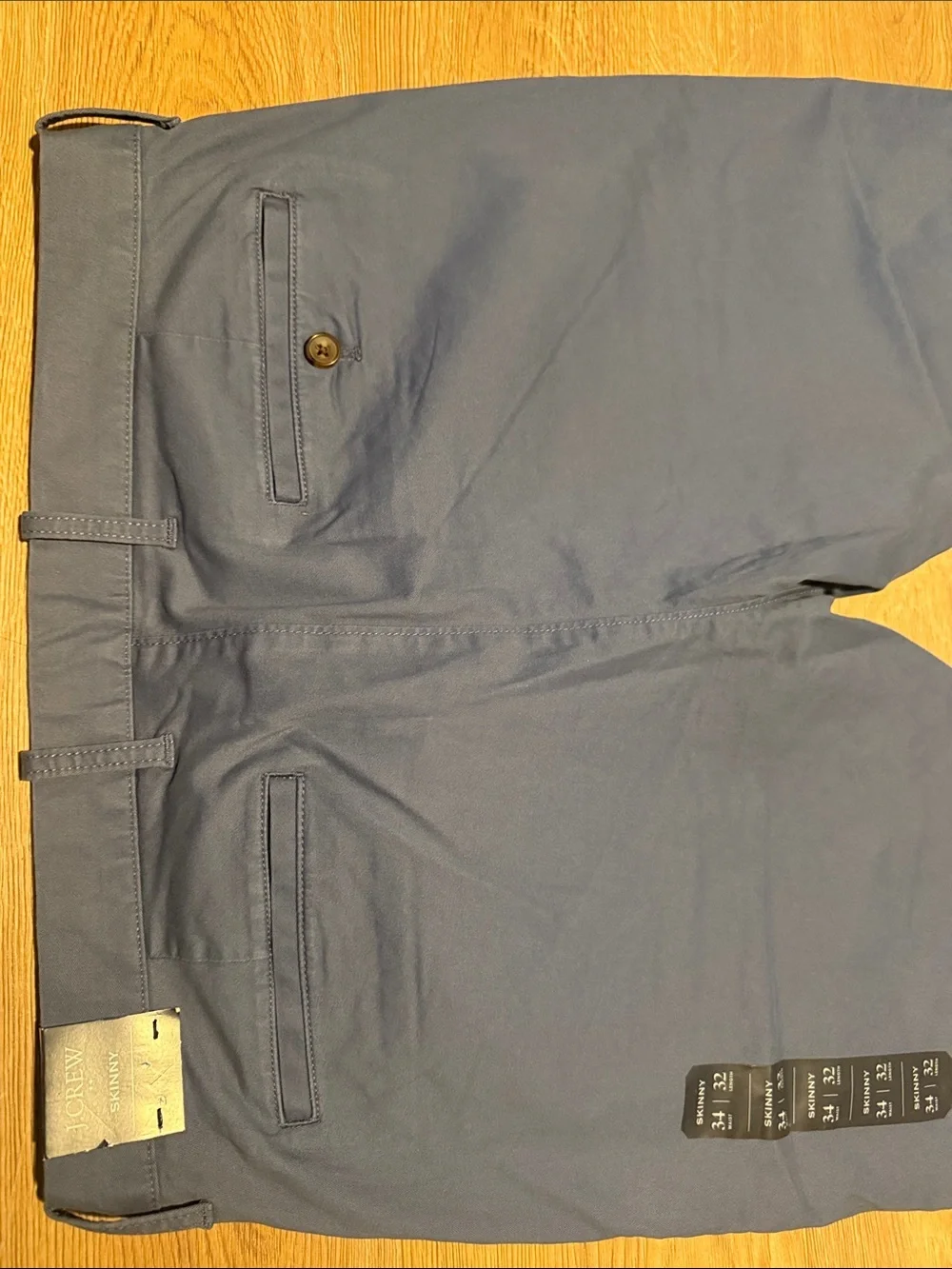 J. Crew Men’s Slate Blue Flat-Front Chino Pants
